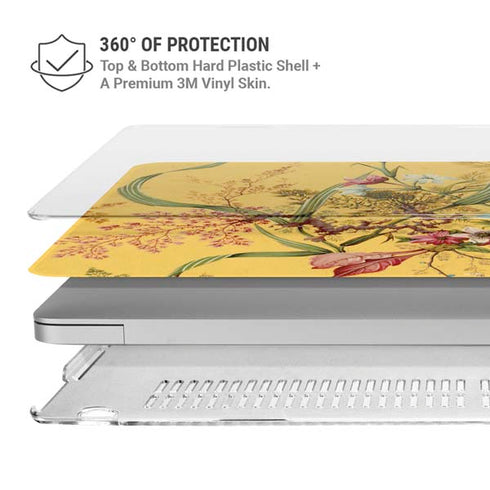 Yellow Marble End by William Kilburn MacBook Air 15in (2023-2025) Case plus Skin